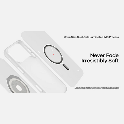 AULUMU Frosted Case for Apple iPhone 17 Pro Max - White (Cooling Tech, Color Changing Sensor, Glow in The Dark)