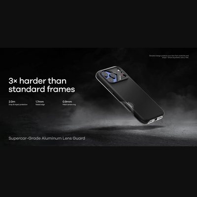 AULUMU Slim Shockproof Case for Apple iPhone 17 Pro - White (Cooling Tech, Color Changing Sensor, Shock Absorption)