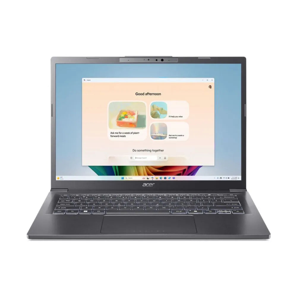 ACER ASPIRE 14 AI A14-52M-72FH (CORE ULTRA 7 256V, 16GB DDR5 ON BOARD , 1TB NVME, 14" FHD , INTEL ARC 140V , 1 YEAR, WIN 11/ IRON)