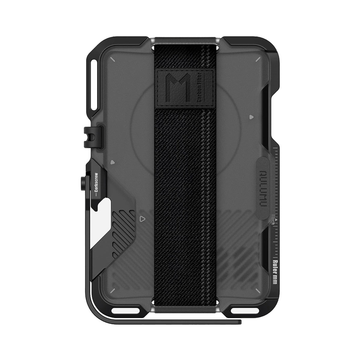 AULUMU G03 Multi-Tool Magnetic Metal Wallet - Frosted (Translucent Gray)