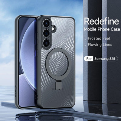 Dux Ducis Aimo Mag Series Case For Samsung Samsung Galaxy S25 with Magnetic Stand