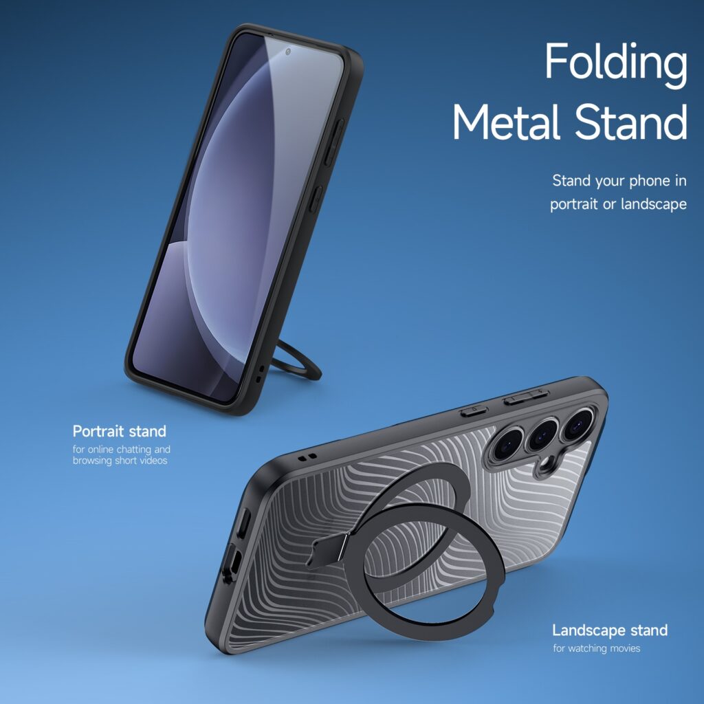 Dux Ducis Aimo Mag Series Case For Samsung Samsung Galaxy S25 with Magnetic Stand