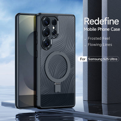 Dux Ducis Aimo Mag Series Case for Samsung Samsung Galaxy S25 Ultra with Magnetic Stand