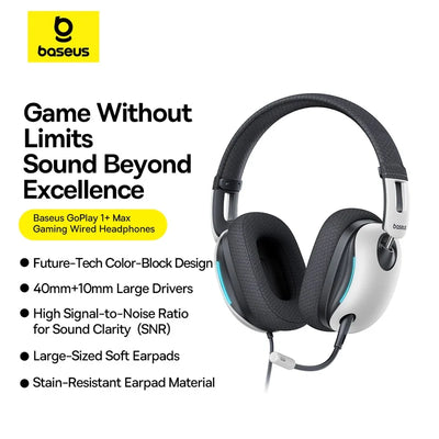 Baseus  GoPlay 1+ Max (7.1 Over-Ear Gaming Wired Headset, USB Plug)