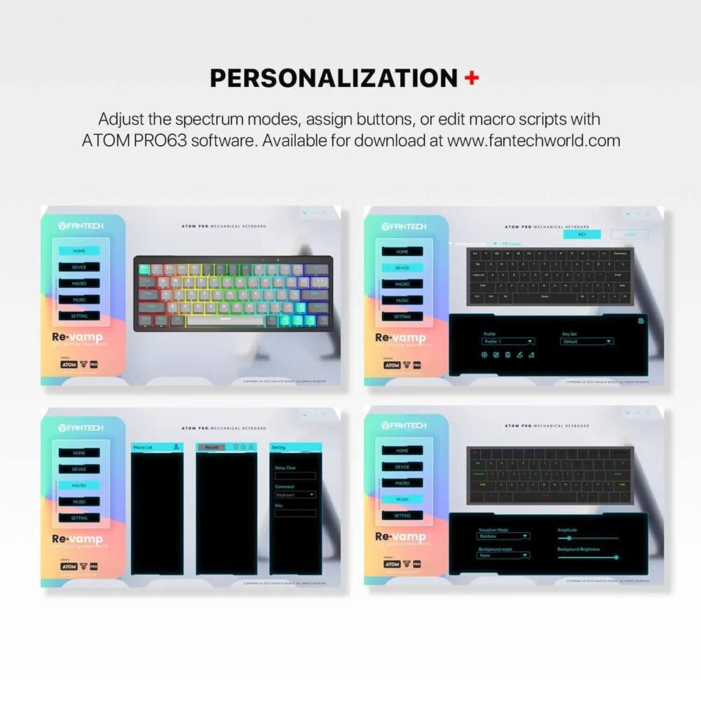 Fantech MK913 - ATOM PRO63 (STELLAR EDITION) | Wireless Mechanical Gaming Keyboard