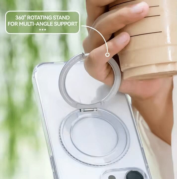 Blueo Crystal Magnetic Case with 360 Stand | Apple iPhone 16 Case