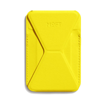 MOFT Snap-on Phone Stand & Wallet (Neon Yellow)