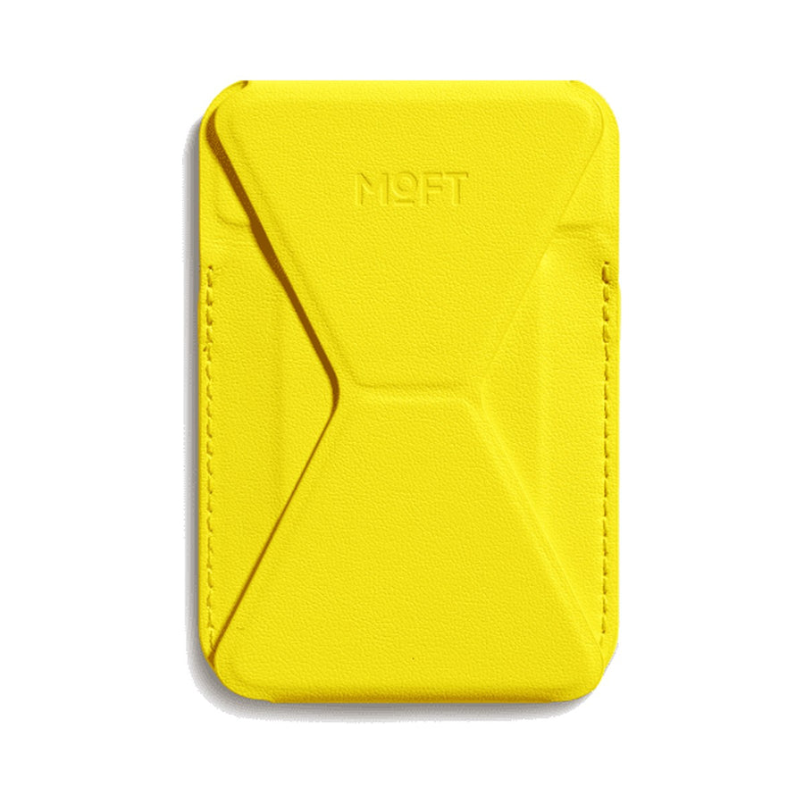 MOFT Snap-on Phone Stand & Wallet (Neon Yellow)
