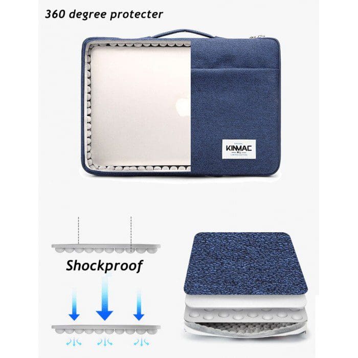 Kinmac Navy Nylon KMS408 | 13 & 14-inch Laptop Sleeve