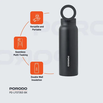 Porodo Water Bottle with Magnetic Mount