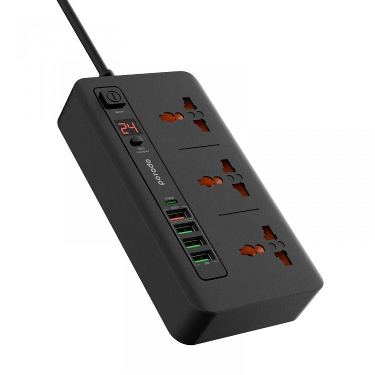 Porodo Multi-Port Power HUB 4 USB-A/USB-C Ultimate Home & Office Kit (2M)