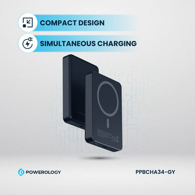 Powerology 10,000mAh Magsafe Power Bank (20W PD, 15W Magsafe)