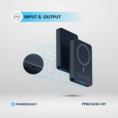 Powerology 10,000mAh Magsafe Power Bank (20W PD, 15W Magsafe)