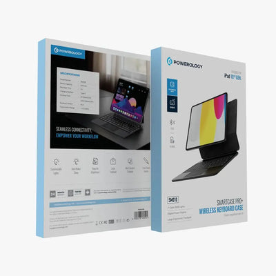 Powerology Smartcase Pro+ Wireless Keyboard Case for iPad 10th Gen