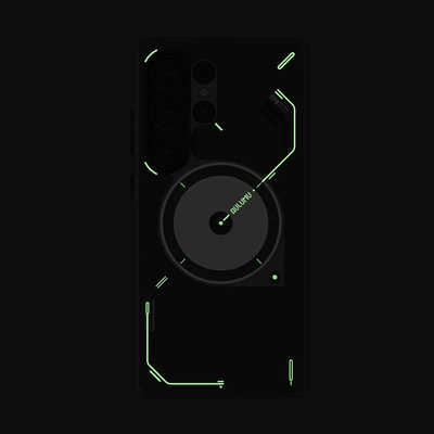 AULUMU Frosted Case for Samsung Galaxy S25 Ultra (Cooling Tech, Color Changing Sensor, Glow in The Dark)