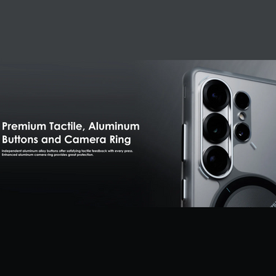 AULUMU Frosted Case for Samsung Galaxy S25 Ultra (Cooling Tech, Color Changing Sensor, Glow in The Dark)