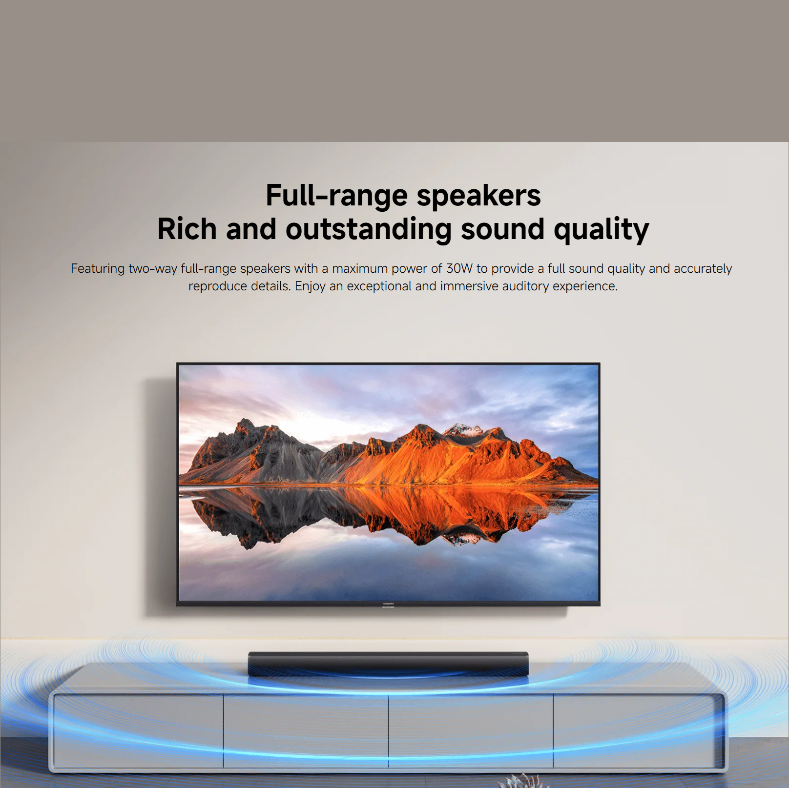 Xiaomi Soundbar 2.0ch (Sleek and Minimalist Soundbar, Bluetooth 5.3, 15W Full Range Speakers)