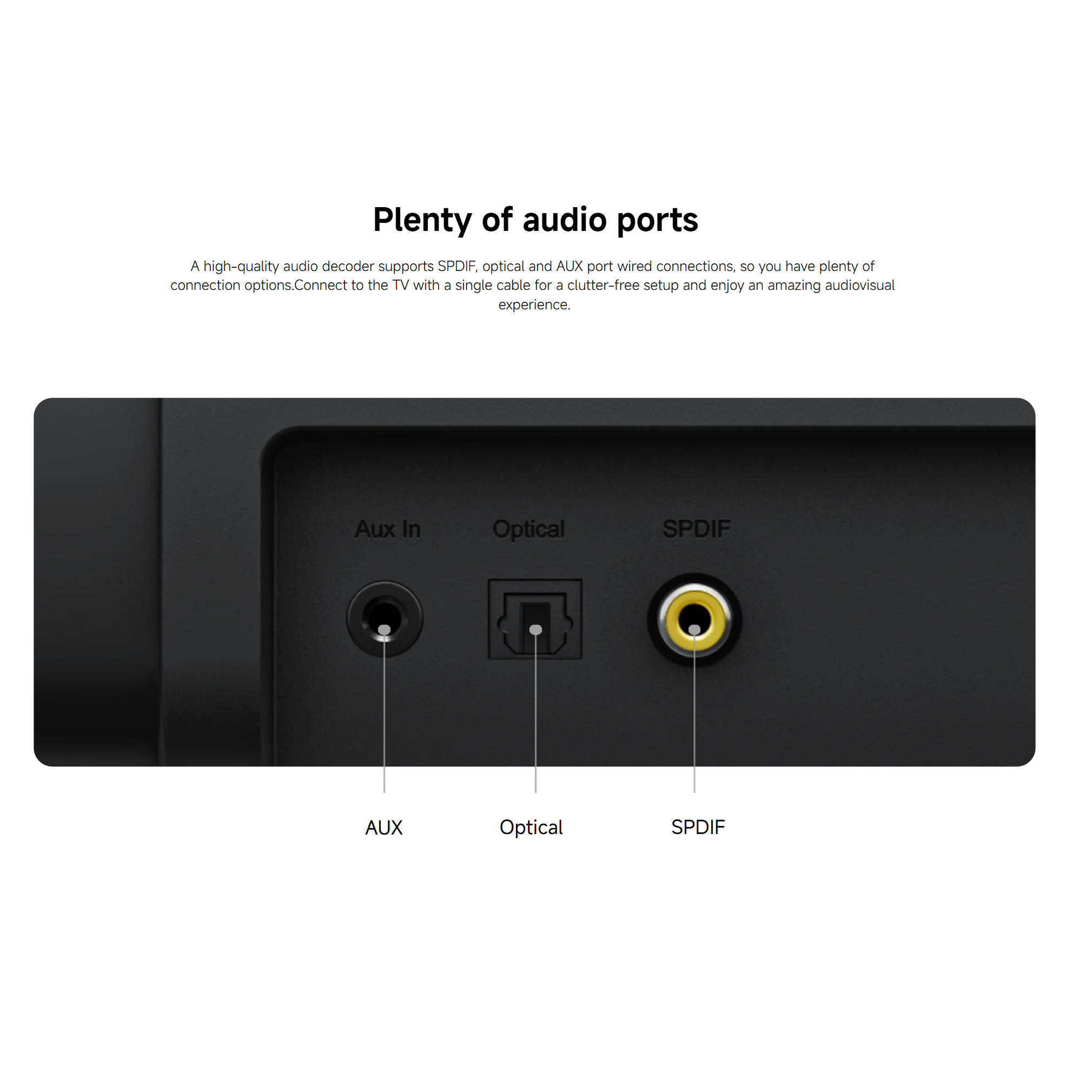 Xiaomi Soundbar 2.0ch (Sleek and Minimalist Soundbar, Bluetooth 5.3, 15W Full Range Speakers)