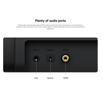 Xiaomi Soundbar 2.0ch (Sleek and Minimalist Soundbar, Bluetooth 5.3, 15W Full Range Speakers)