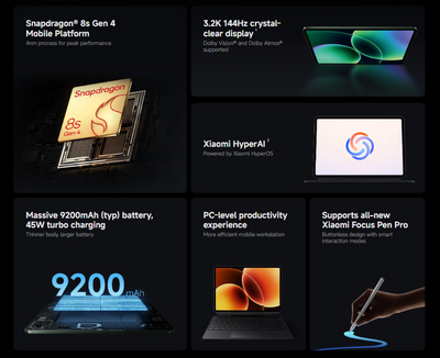 Xiaomi Pad 8 8GB/256GB {Xiaomi Pad Focus Keyboard Free}