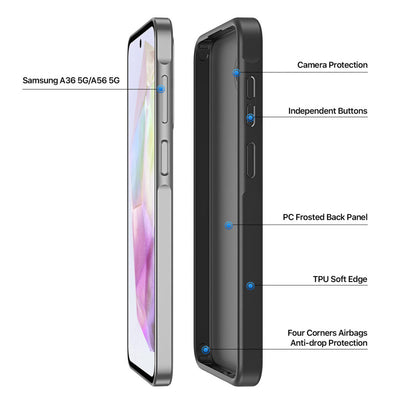 Dux Ducis Yind Series Case For Samsung Samsung Galaxy A36/A56 - Grey