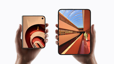 iPhone Duo closed and open side by side