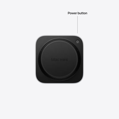 Apple Mac Mini M6 (2026) - underside with power button