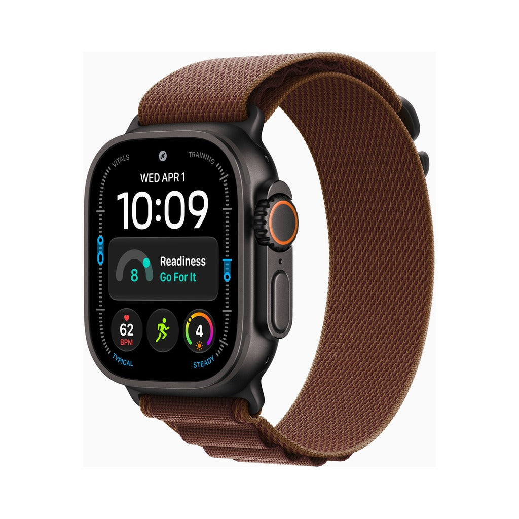 Apple Watch Ultra 4 49mm Black Titanium - Alpine Loop Burgundy (MKF04)
