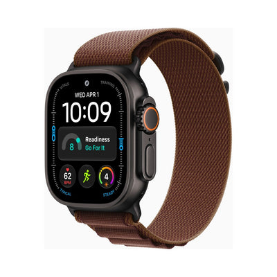 Apple Watch Ultra 4 49mm Black Titanium - Alpine Loop Burgundy (MKF04)