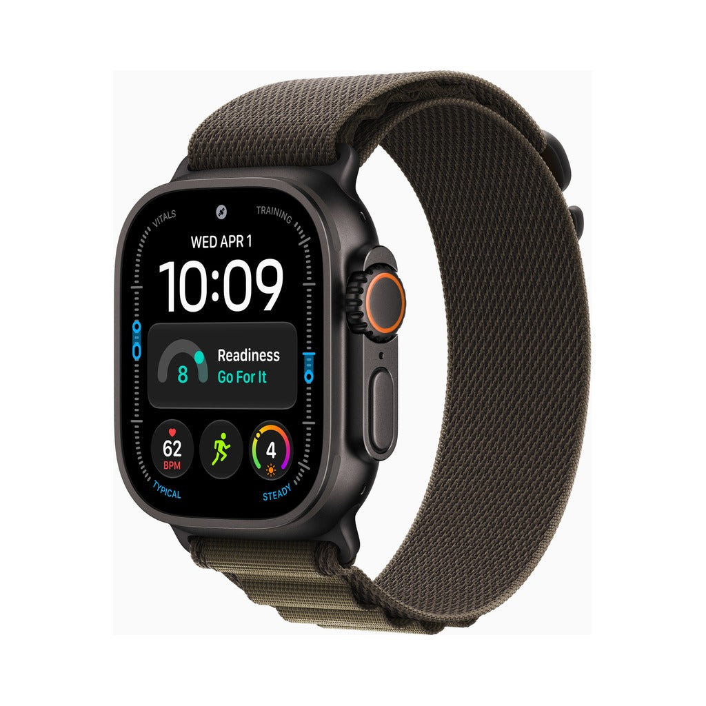 Apple Watch Ultra 4 49mm Black Titanium - Alpine Loop Dark Olive (MKDW4)