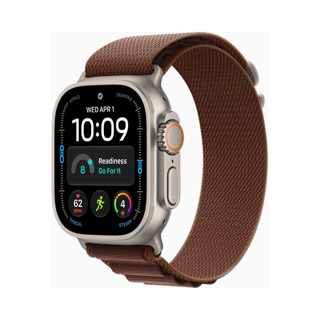 Apple Watch Ultra 4 49mm Natural Titanium - Alpine Loop Burgundy (MK7D4)