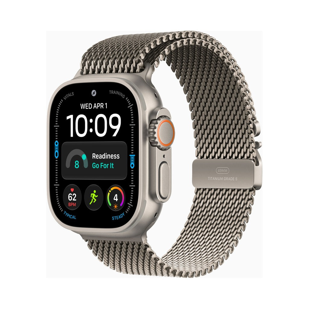 Apple Watch Ultra 4 49mm Natural Titanium - Titanium Milanese (MK0A4)