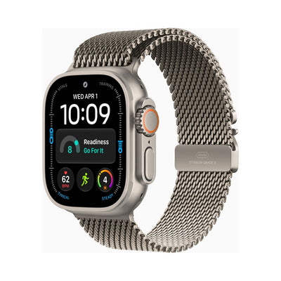 Apple Watch Ultra 4 49mm Natural Titanium - Titanium Milanese (MK0A4)