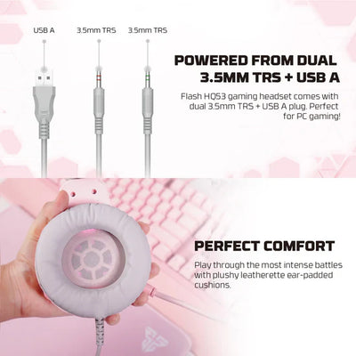 Fantech P51 (Pink) | 5-in-1 Gaming Combo