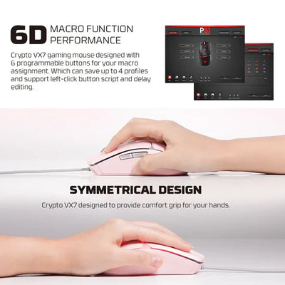 Fantech P51 (Pink) | 5-in-1 Gaming Combo