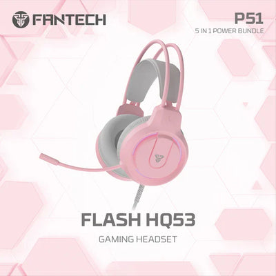 Fantech P51 (Pink) | 5-in-1 Gaming Combo