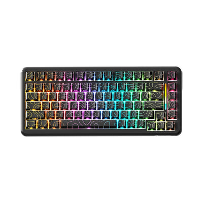 Attack Shark X82 Pro HE Wireless Rapid Trigger Magnetic Keyboard - Black Contours