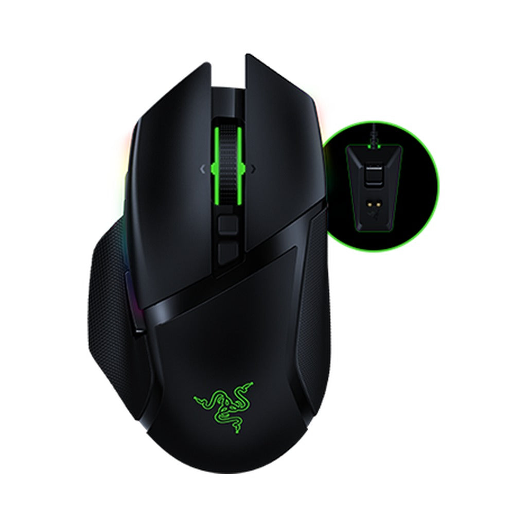 Razer Basilisk Ultimate Wireless Gaming Mouse with Charging Dock - Black