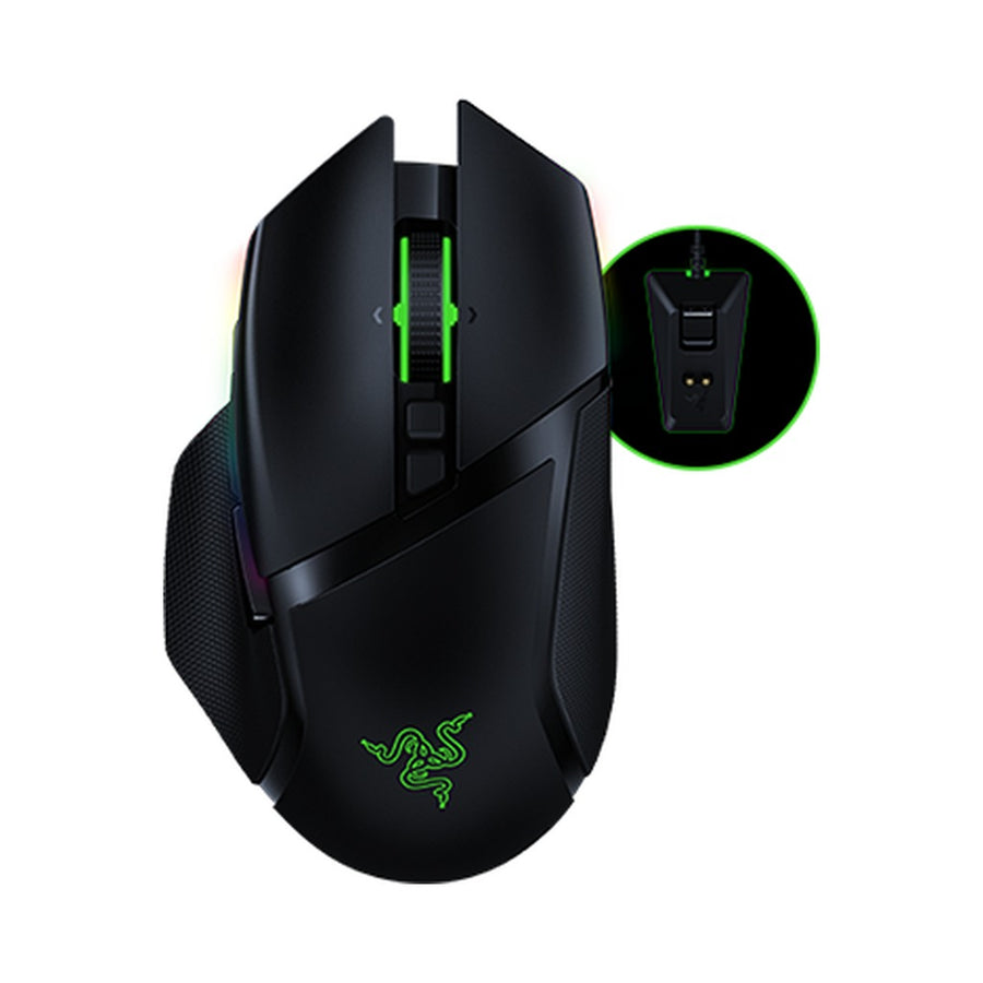 Razer Basilisk Ultimate Wireless Gaming Mouse with Charging Dock - Black