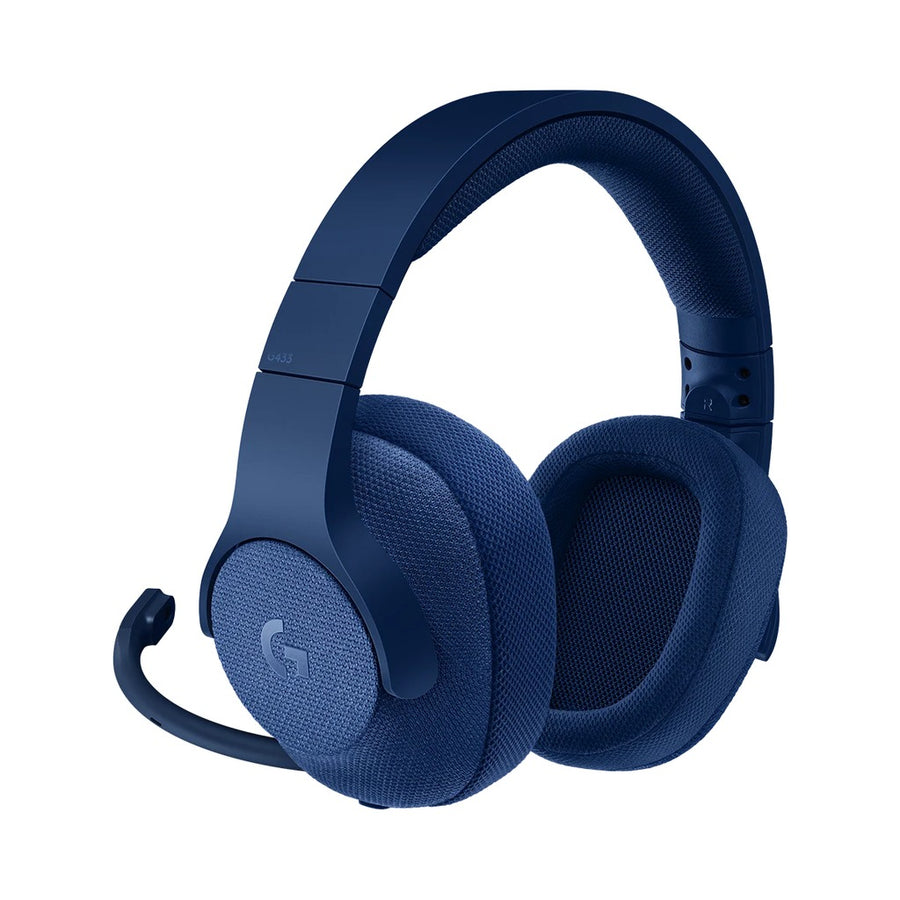 Logitech G433 7.1 Surround Sound Wired Gaming Headset - Blue
