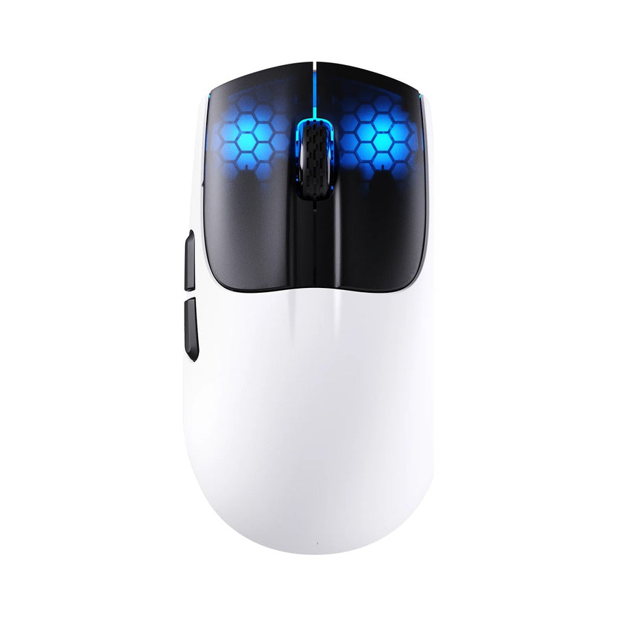 Attack Shark X5 Tri-Mode Wireless Gaming Mouse - White & Black