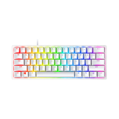 Razer Huntsman Mini 60% Optical Gaming Keyboard (Linear Red Switch) - Mercury (White)