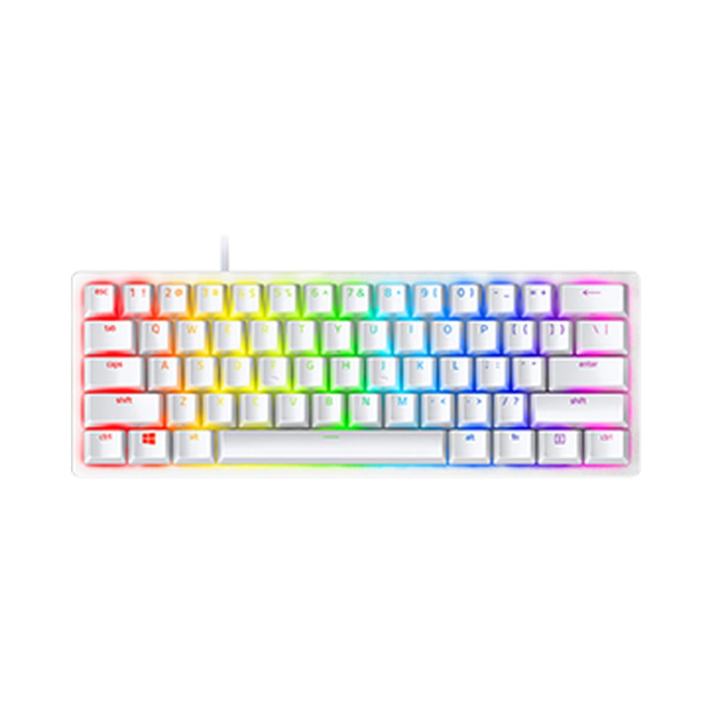 Razer Huntsman Mini 60% Optical Gaming Keyboard (Linear Red Switch) - Mercury (White)