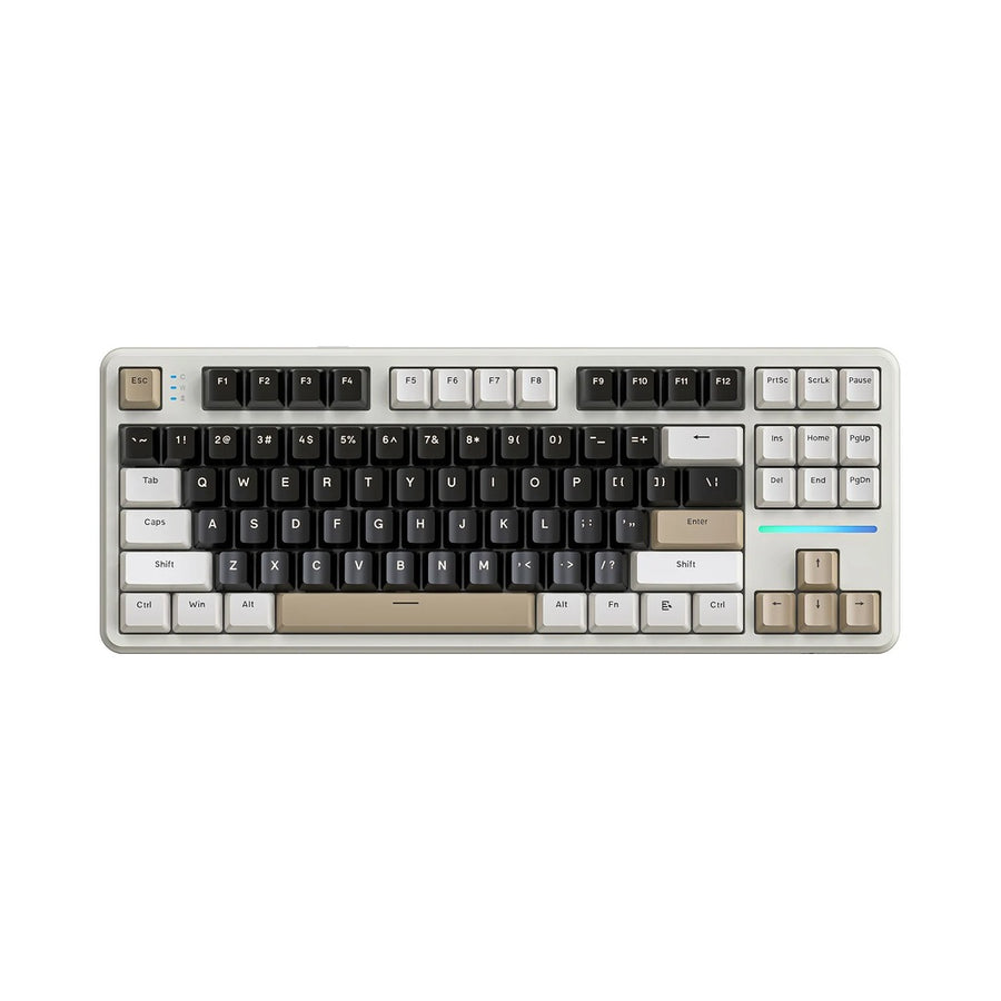 Attack Shark X87 Tri-Mode Gasket Mechanical Keyboard - Cheese White