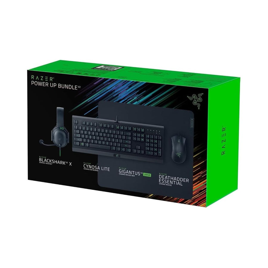 Razer Power Up Bundle V2 - Cynosa Lite + DeathAdder Essential + BlackShark V2 X + Gigantus V2 Large
