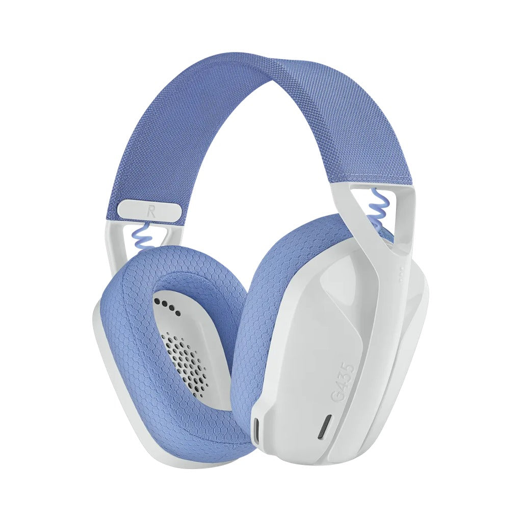 Logitech G435 LIGHTSPEED Wireless Gaming Headset - Off White and Lilac