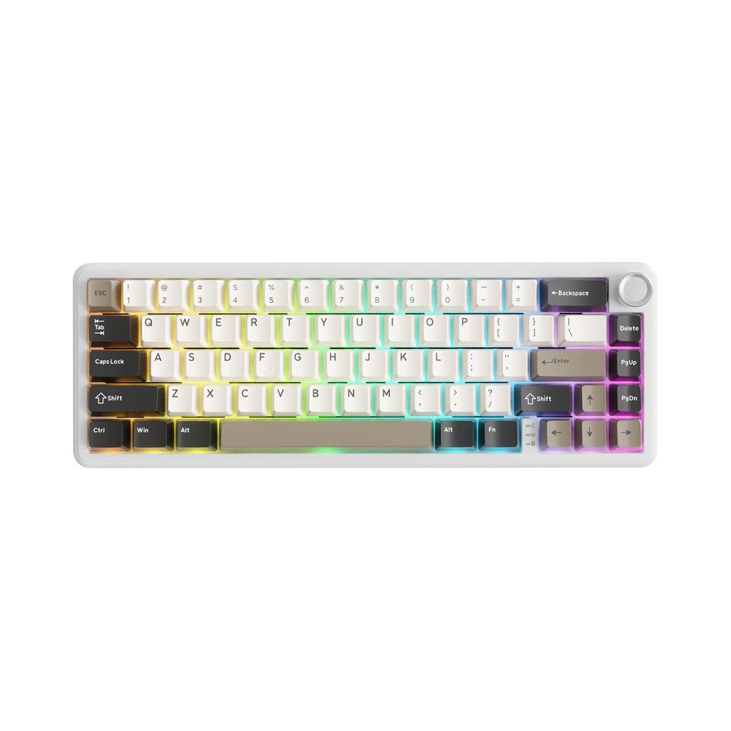 Attack Shark X66 Tri-Mode Wireless Mechanical Gaming Keyboard - White Cheese