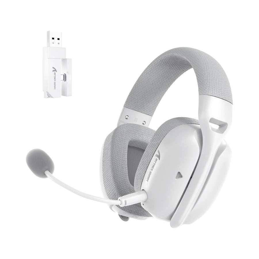 Attack Shark L80 Pro Wireless Gaming Headset - White