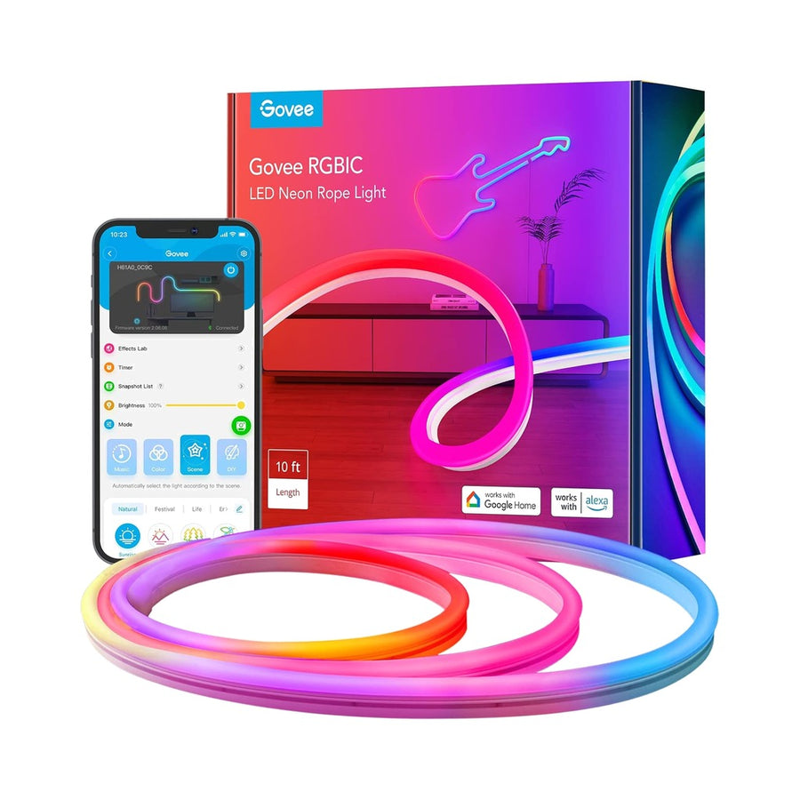 Govee RGBIC Neon Rope Light (10ft / 3m)