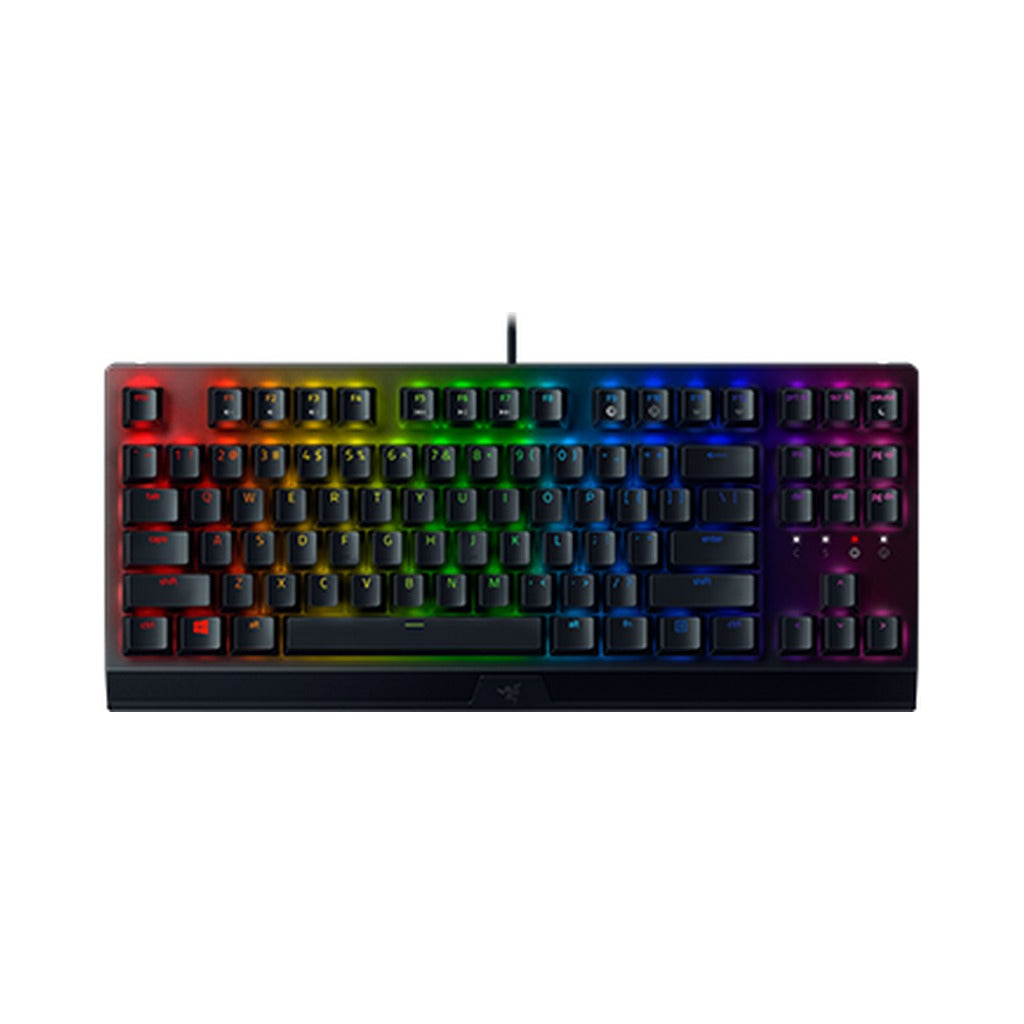Razer BlackWidow V3 Tenkeyless Mechanical Gaming Keyboard (Green Switch) - Black - Black